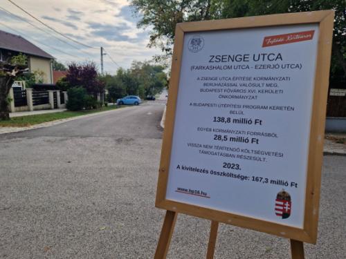 Útátadó tábla leleplezve