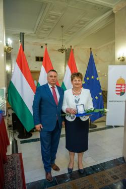 Dienes Anna és Kovács Péter a Belügyminisztériumban
