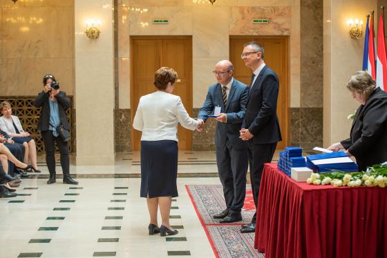 díjátadó a Belügyminisztériumban