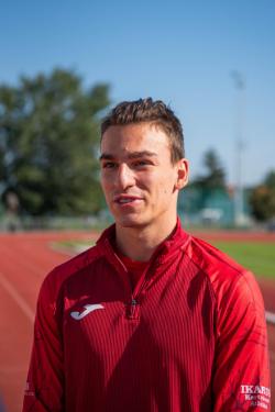 Pap Márk edzés előtt.