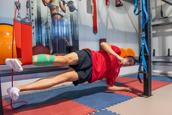 Pap Márk edzés közben.