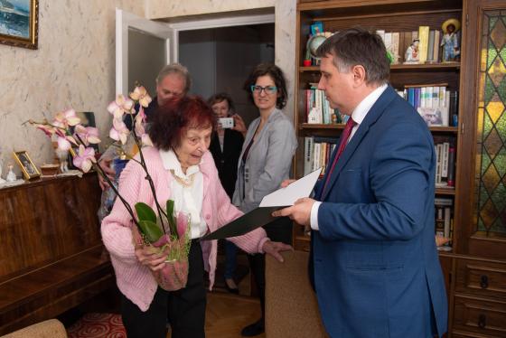 95 éves lett Nagy Ferencné.