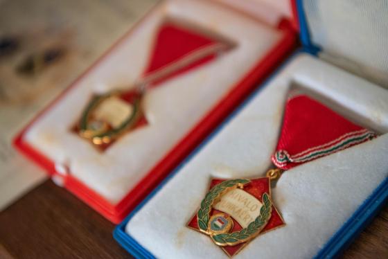 Kustán János köszöntése kilencvenedik születésnapja alkalmából