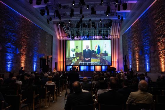 A díjátadó ceremónia