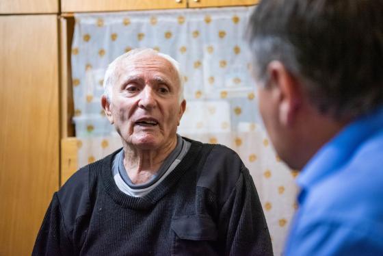 Szebegyinszki István köszöntése 95. születésnapja alkalmából