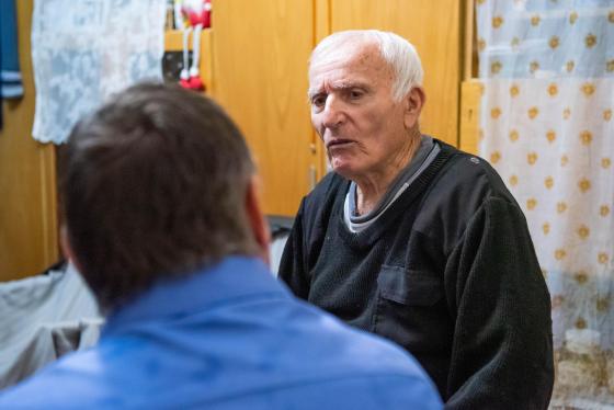 Szebegyinszki István köszöntése 95. születésnapja alkalmából