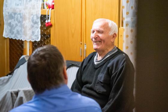 Szebegyinszki István köszöntése 95. születésnapja alkalmából