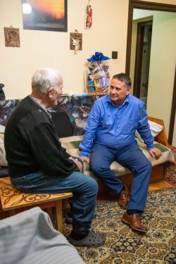 Szebegyinszki István köszöntése 95. születésnapja alkalmából