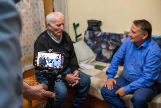 Szebegyinszki István köszöntése 95. születésnapja alkalmából