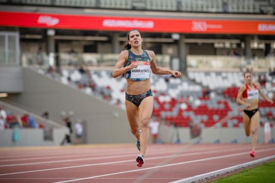 Wagner-Gyürkés Viktória verseny közben.