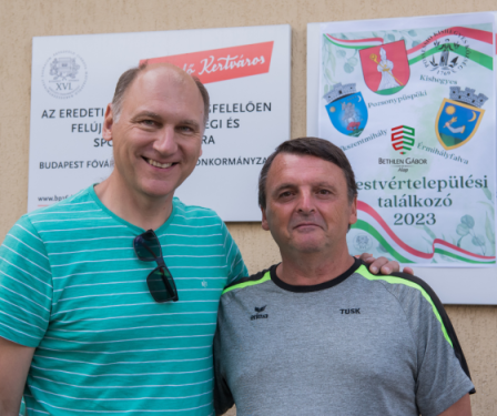 Szász József alpolgármester és vendége