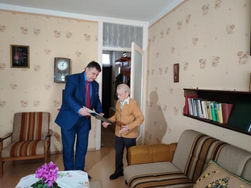 Etelka néni köszöntése 95. születésnapja alkalmából.