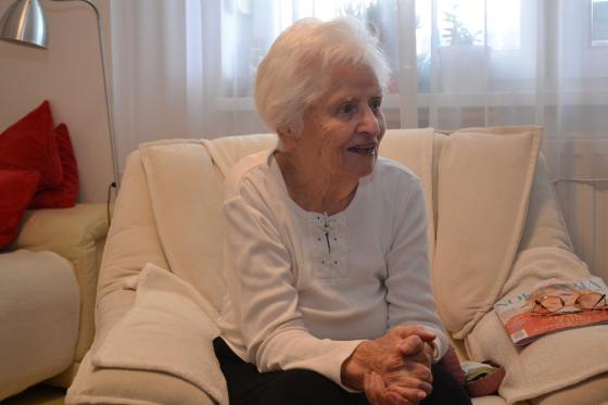 Kovács Péter polgármester köszönti Piroska nénit 95. születésnapja alkalmából.