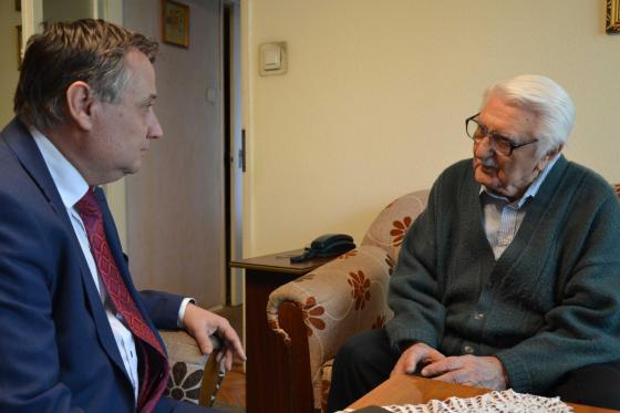 Nagy Pál köszöntése 95. születésnapja alkalmából.