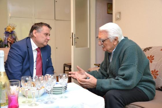 Nagy Pál köszöntése 95. születésnapja alkalmából.