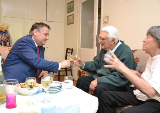 Nagy Pál köszöntése 95. születésnapja alkalmából.