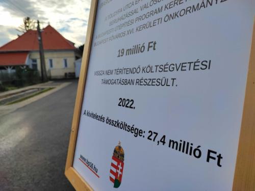 Átadtuk a Tölgyfa utcát.