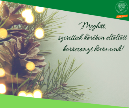 Meghitt, szeretteik körében eltöltött karácsonyt kívánunk!