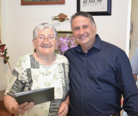 Kovács Péter polgármester és az ünnepelt