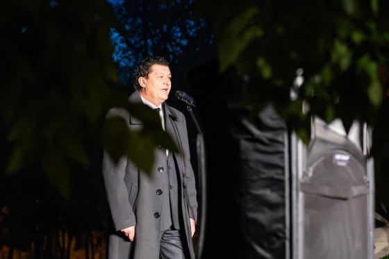 Egyházi Géza színművész fellépése