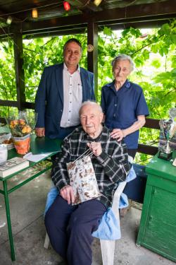 Kovács Péter polgármester, Mihala Tibor és kedves felesége