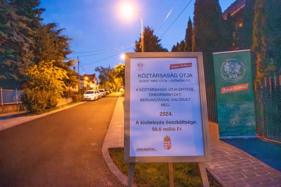 A felújított Köztársaság útja.