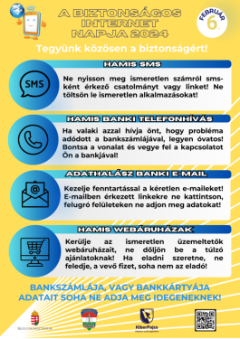 A biztonságos internet napja 2024 - Tegyünk közösen a biztonságért!