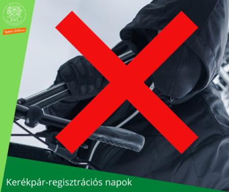 Kerékpár-regisztrációs napok - egy csuklyás ember lop egy biciklit, piros kereszt az előtérben.