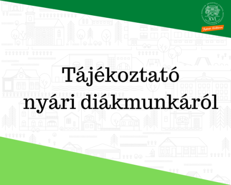 Tájékoztató nyári diákmunkáról