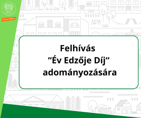 Felhívás “Év Edzője Díj“ adományozására