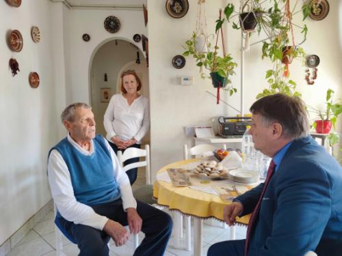 Grósz Sándor és Kovács Péter polgármester