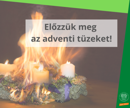 Előzzük meg  az adventi tüzeket! - egy lángoló adventi koszorú