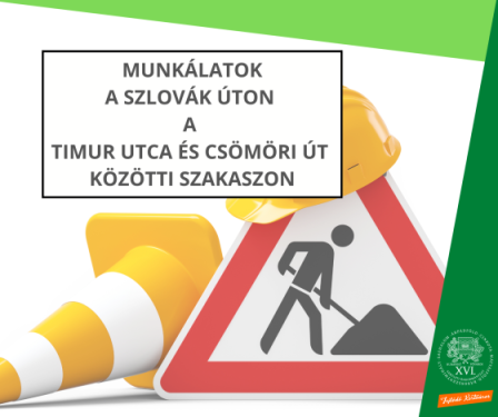 Munkálatok a Szlovák úton a Timur utca és Csömöri út közötti szakaszon