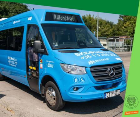 Egy telebusz a Cinkotai HÉV-állomásnál