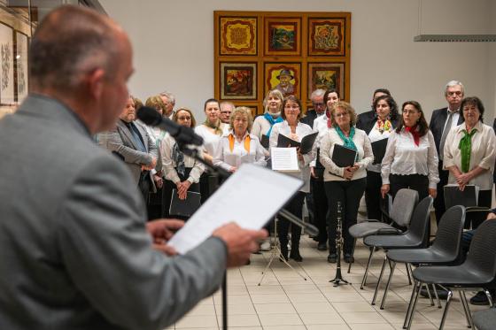 Ádám Attila István főkertész megnyitója és a kórus