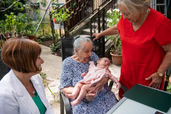 Az ünnepelt és családja