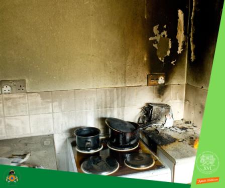 Kép egy kigyulladt konyháról