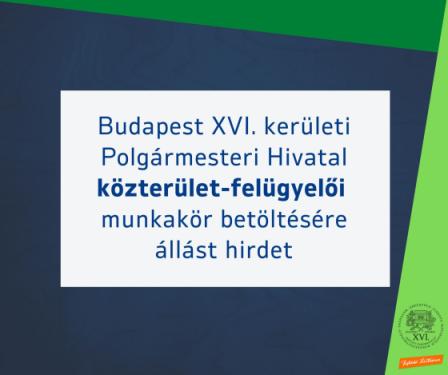 Pályázat közterület-felügyelői munkakör betöltésére