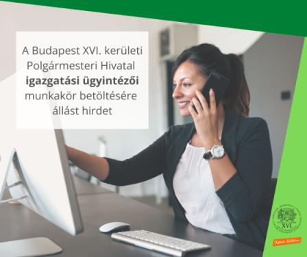 Pályázat igazgatási ügyintéző pozíció betöltésére