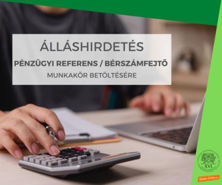 Pénzügyi referenst keres a Polgármesteri Hivatal