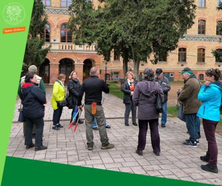 Ádám Attila István főkertész előadása a résztvevőknek