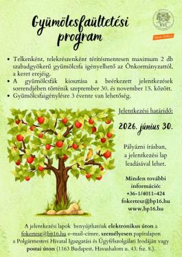gyümölcsfa program plakát