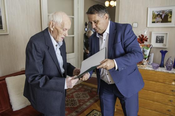 Kiss Imre és Kovács Péter polgármester