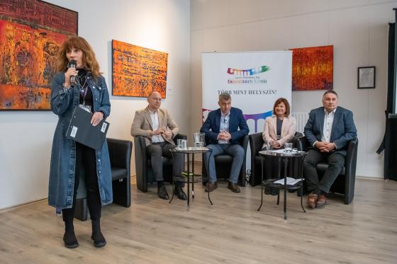 Iskolaválasztót tartottak az Erzsébetligeti Színházban, Szabó Csilla, Szász József, Szatmáry Kristóf, Ács Anikó, Kovács Péter