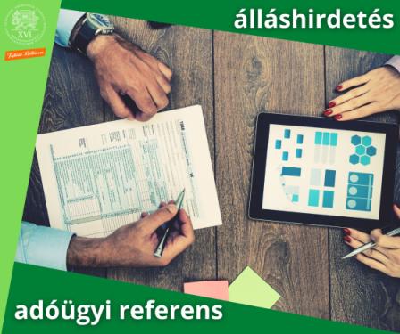 Egy asztal, számológép, két kéz - álláshirdetés, adóügyi referens