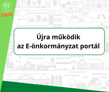 Újra működik  az E-önkormányzat portál