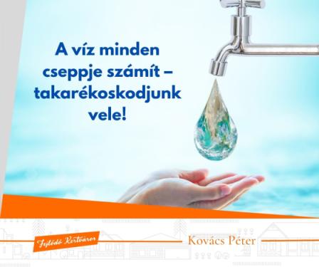 A víz minden cseppje számít – takarékoskodjunk vele! - kreatív