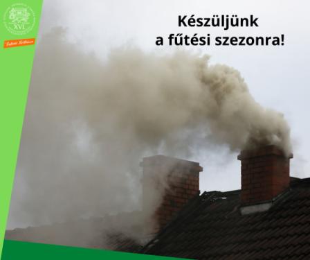 a kreatívon olvasható szöveg: Készüljünk a fűtési szezonra!